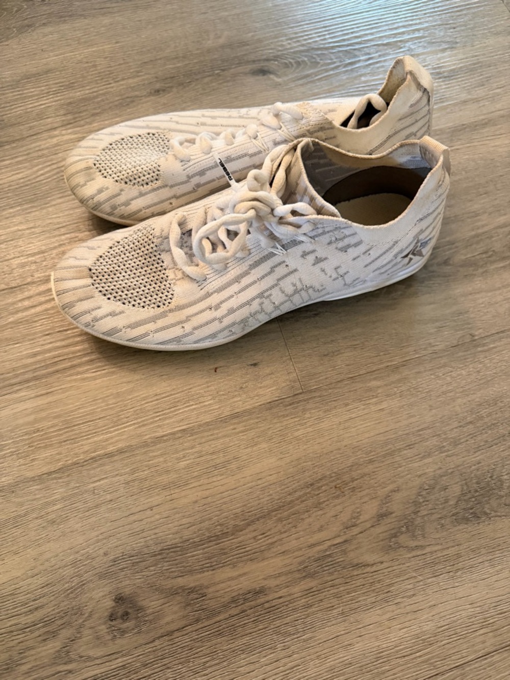 Women's Neutral Knit Athletic Sneakers - Lightweight Beige